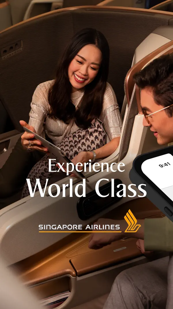 SingaporeAir app booking screen